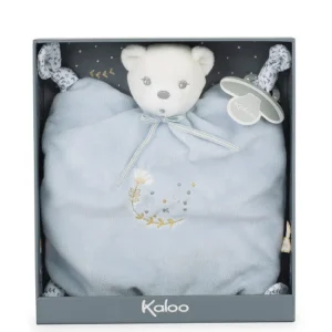 LeT Les enfants Terribles Doudou Ourson 4 noeuds Bleu