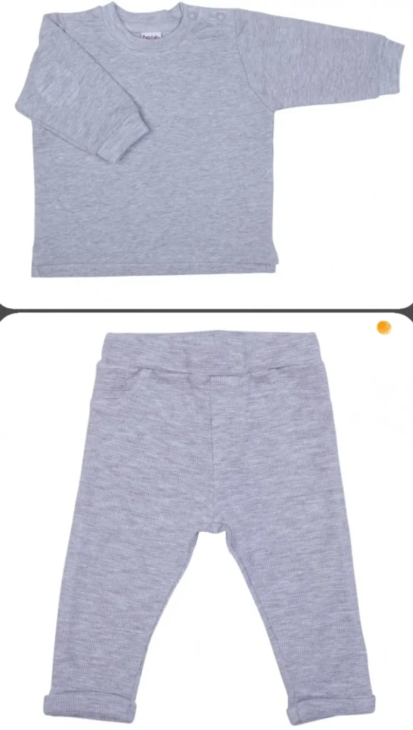 LET83700 Ensemble sweat-shirt & Legpants gris chiné