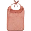 LET83700 Grand bavoir bambou et gaze de coton marsala