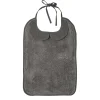 LET83700 Grand bavoir bambou et gaze de coton gris