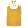 LET83700 Grand bavoir bambou et gaze de coton moutarde