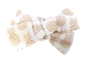 LET83700 Grande barrette anti-glisse double gaze rose blush pois or