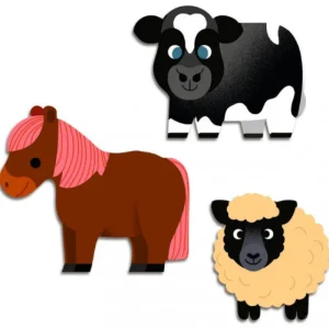 LeT Les enfants Terribles Grosse gommettes - animaux de la ferme