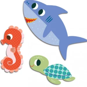 LeT Les enfants Terribles Grosse gommettes - animaux de la mer