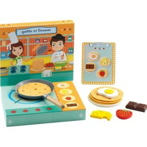 LeT Les enfants Terribles Imitation - Gaelle et Titouan - Préparer des crêpes avec un menu