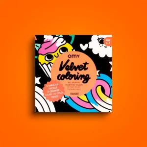 LET83700 Kawaii - coloriage velour - omy