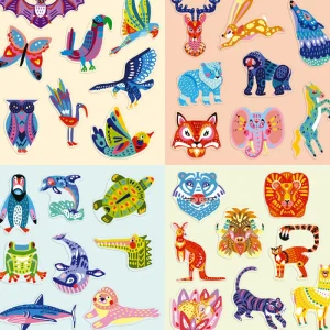 LeT Les enfants Terribles Kit créatif - Coffret multi-activités 17 réalisations animaux
