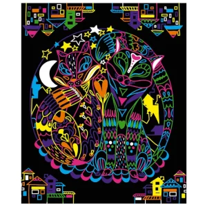 LeT Les enfants Terribles Kit créatif - Coloriages + feutres fluo animaux
