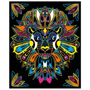 LeT Les enfants Terribles Kit créatif - Coloriages + feutres fluo animaux