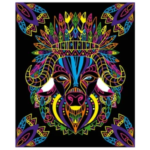 LeT Les enfants Terribles Kit créatif - Coloriages + feutres fluo animaux