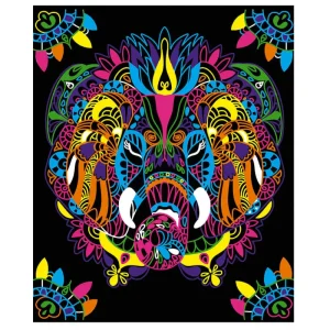 LeT Les enfants Terribles Kit créatif - Coloriages + feutres fluo animaux
