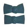 LET83700 Lot 2 barrettes clic clac vert paon