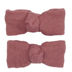 LET83700 Lot 2 barrettes clic clac marsala