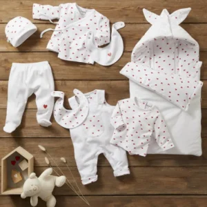 LET83700 Lot de 2 bavoirs "Mon petit coeur" - BB&Co