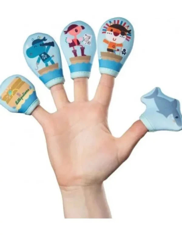 LET83700 Marionnettes de bain à doigts - Les pirates