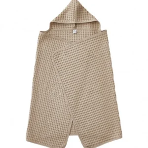 LET83700 Maxi cape de bain Coton Gaufré BB&CO Latte- BB&Co