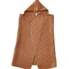 LET83700 Maxi cape de bain Coton Gaufré BB&CO Cassonade - BB&Co
