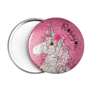 LET83700 Miroir de poche - Licorne