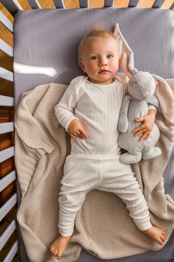 LET83700 Moonie le lapin magique sons & lumières (gris/rose)
