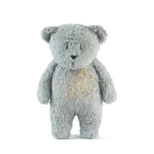 LET83700 Moonie l'ourson magique sons & lumières (gris minéral)