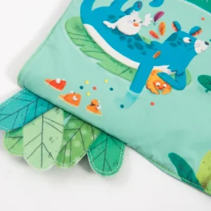 LET83700 Moulin Roty - Livre tissu d'activité - Dans la jungle