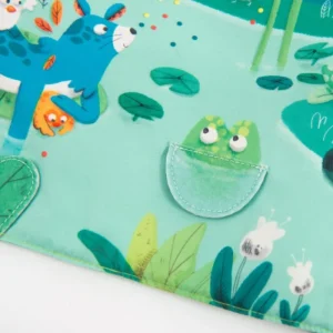 LET83700 Moulin Roty - Livre tissu d'activité - Dans la jungle