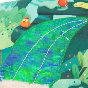 LET83700 Moulin Roty - Livre tissu d'activité - Dans la jungle