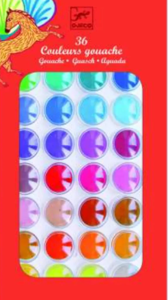 LeT Les enfants Terribles Palettes de peinture - 36 pastilles de gouaches