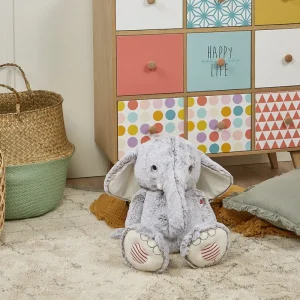 LeT Les enfants Terribles PELUCHE ÉLÉPHANT GRIS PRESTIGE NOA - 55 CM - Kaloo