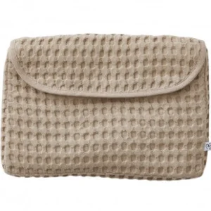 LET83700 Pochette coton gaufré Latte - BB&Co