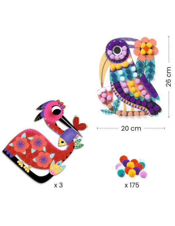 LET83700 Pompons - panachés - Djeco