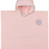 LET83700 Poncho de bain en nid d'abeille rose