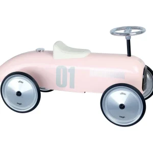 LET83700 Porteur Voiture Vintage - Rose tendre