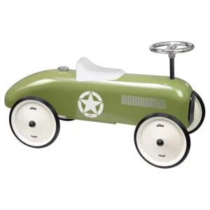 LET83700 Porteur Voiture Vintage - Kaki - Vilac