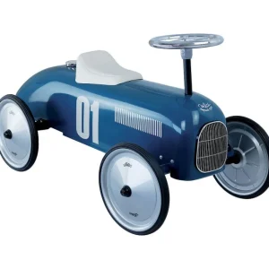 LET83700 Porteur Voiture Vintage - Bleu pétrole - Vilac