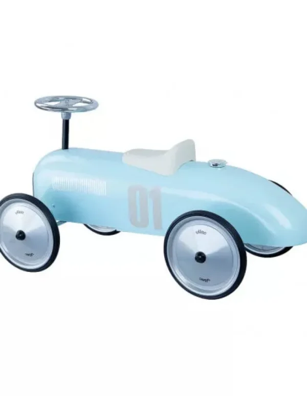 LET83700 Porteur Voiture Vintage - Bleu tendre - Vilac