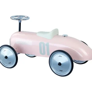 LET83700 Porteur Voiture Vintage - Rose tendre