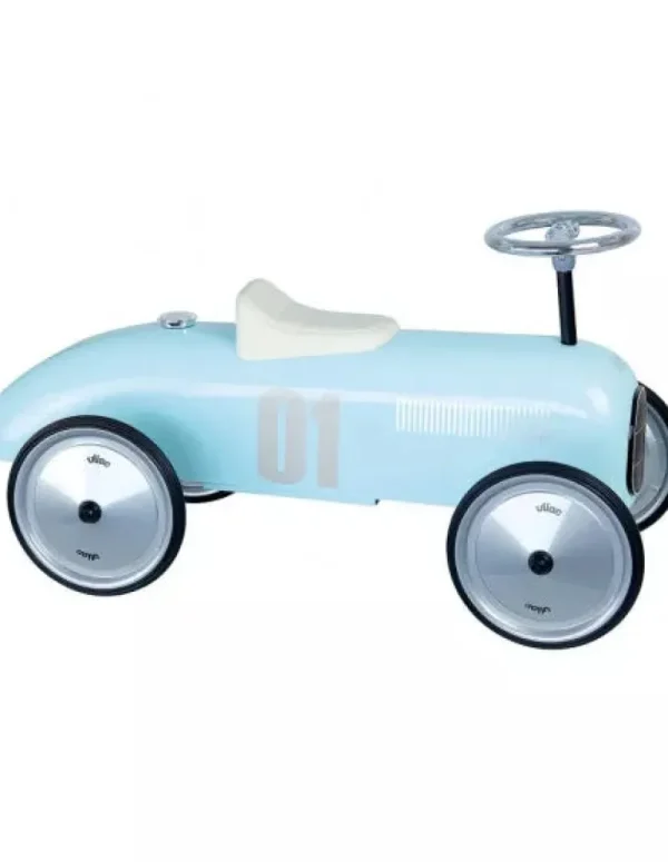 LET83700 Porteur Voiture Vintage - Bleu tendre - Vilac