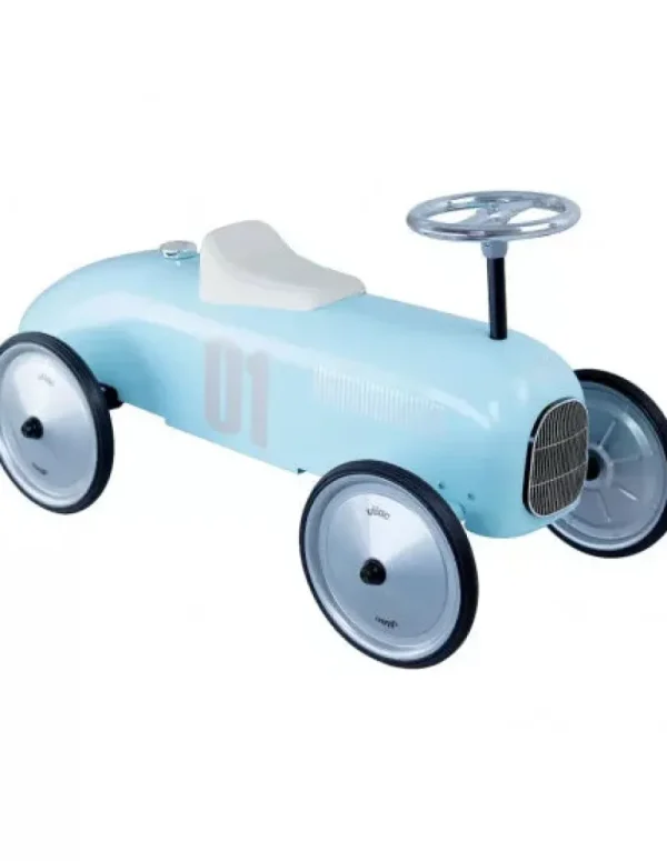 LET83700 Porteur Voiture Vintage - Bleu tendre - Vilac