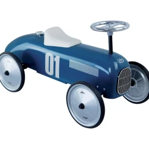 LET83700 Porteur Voiture Vintage - Bleu pétrole - Vilac
