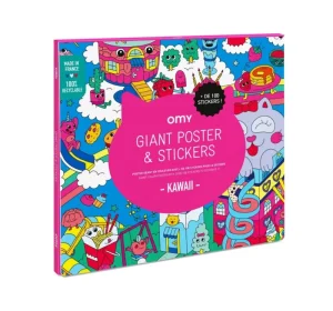 LET83700 Poster géant Stickers - KAWAII