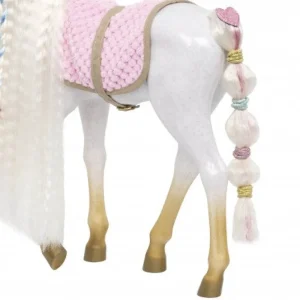 LET83700 Poulain 30 cm - crinière blanche
