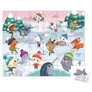 LeT Les enfants Terribles Puzzle bataille de boules de neige - 36 pcs