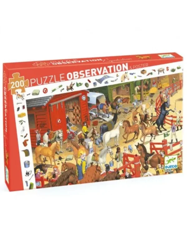 LeT Les enfants Terribles Puzzle d'observation - Equitation 200pcs