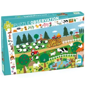 LeT Les enfants Terribles Puzzle d'observation - La ferme 36 pcs