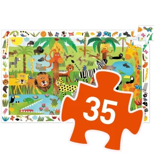 LeT Les enfants Terribles Puzzle d'observation - La Jungle - 35 pcs