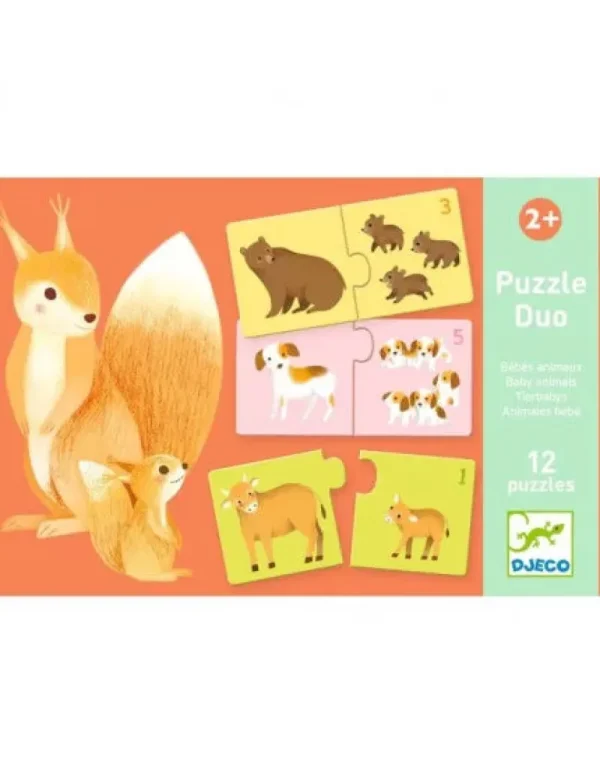 LeT Les enfants Terribles Puzzle duo -  Duo bébés animaux