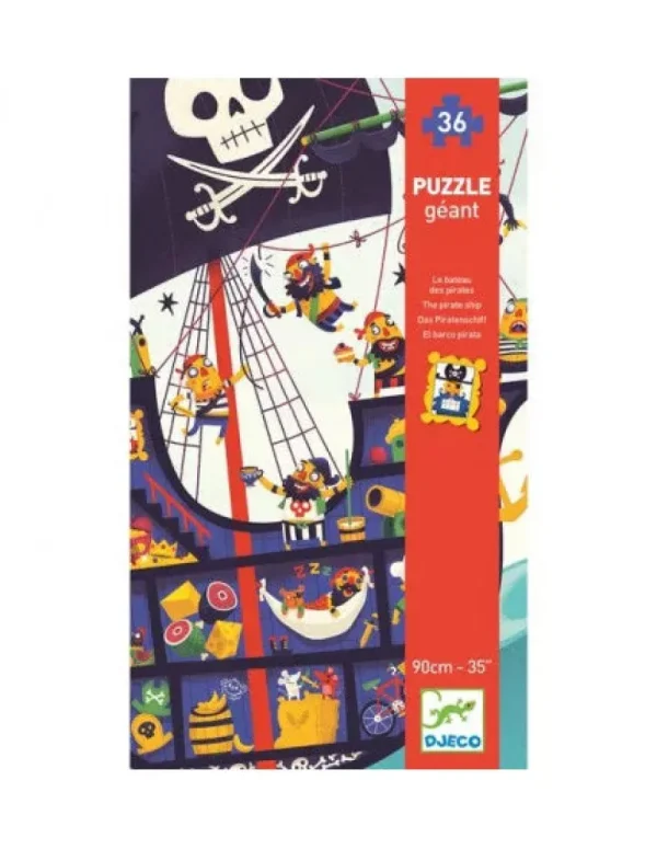 LeT Les enfants Terribles Puzzle Géant - Le Bateau de Pirate 36 pcs