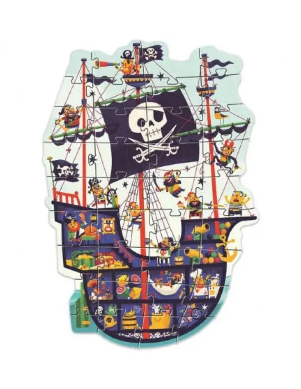 LeT Les enfants Terribles Puzzle Géant - Le Bateau de Pirate 36 pcs