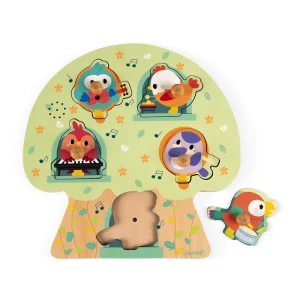 LeT Les enfants Terribles Puzzle musical - Oiseaux en fête - Janod